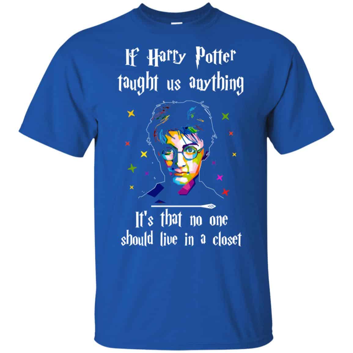 Harry Potter: If Harry Potter Taught Us Anything It’s That No One Should Live In A Closet T-Shirts, Hoodie, Tank