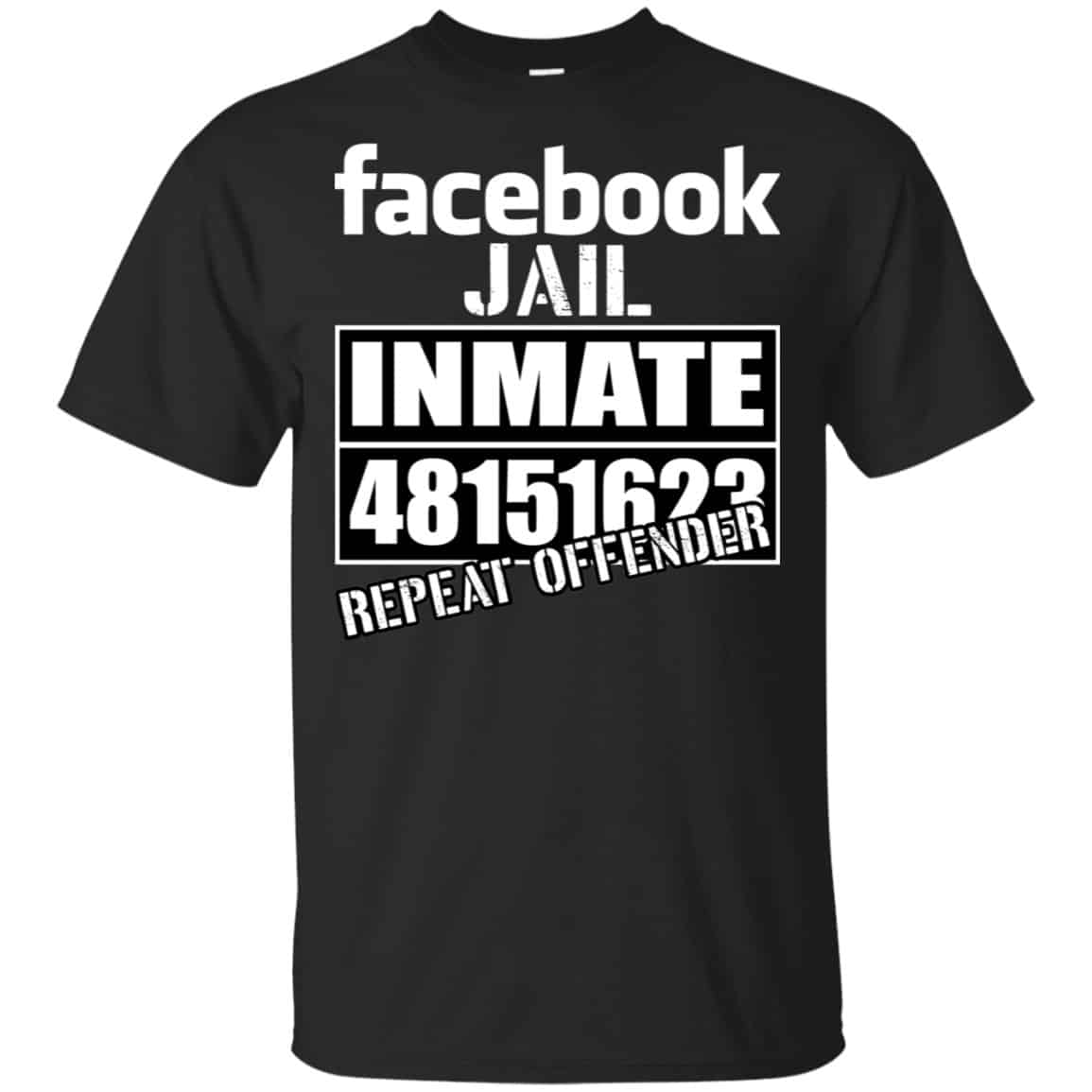 Facebook Jail Inmate 48151623 Repeat Offender Shirt, Hoodie, Tank