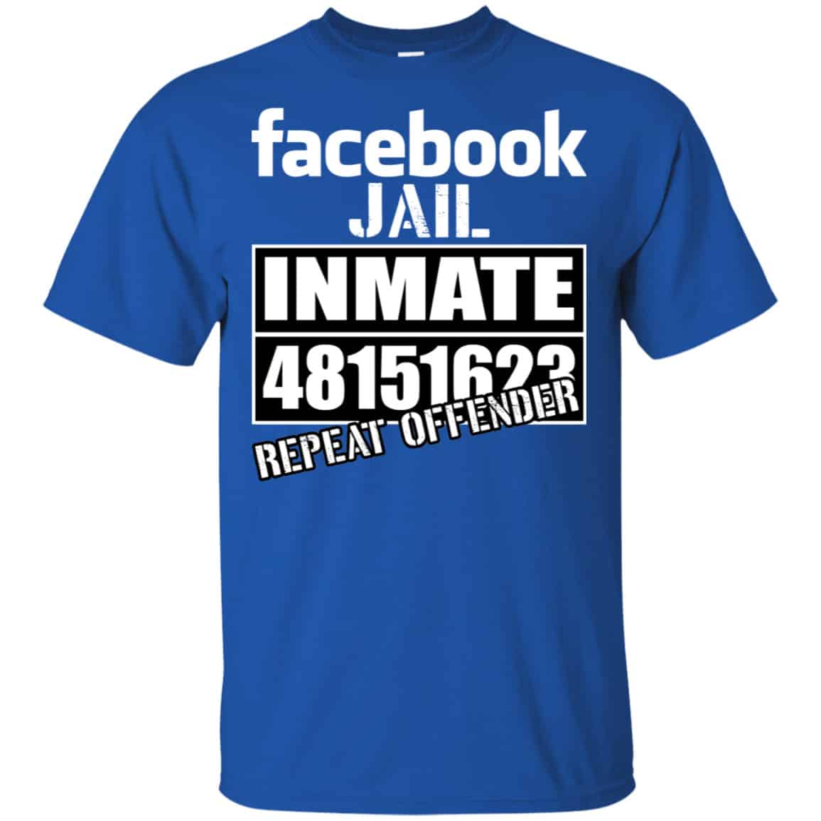 Facebook Jail Inmate 48151623 Repeat Offender Shirt, Hoodie, Tank