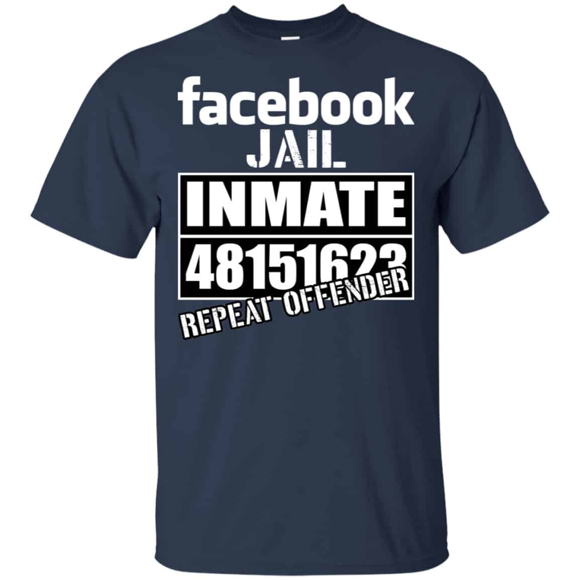 Facebook Jail Inmate 48151623 Repeat Offender Shirt, Hoodie, Tank
