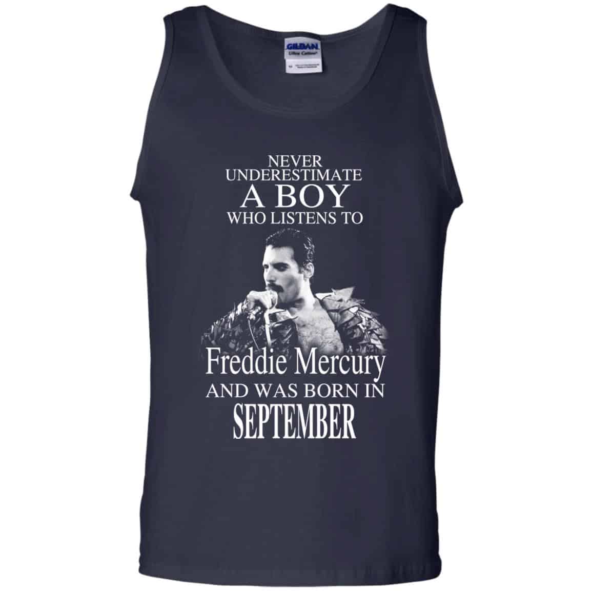 A Boy Who Listens To Freddie Mercury And Was Born In September T-Shirts, Hoodie, Tank