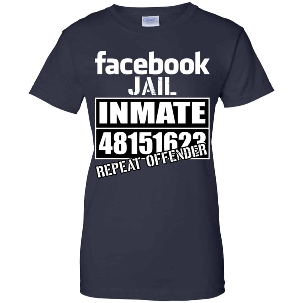 Facebook Jail Inmate 48151623 Repeat Offender Shirt, Hoodie, Tank