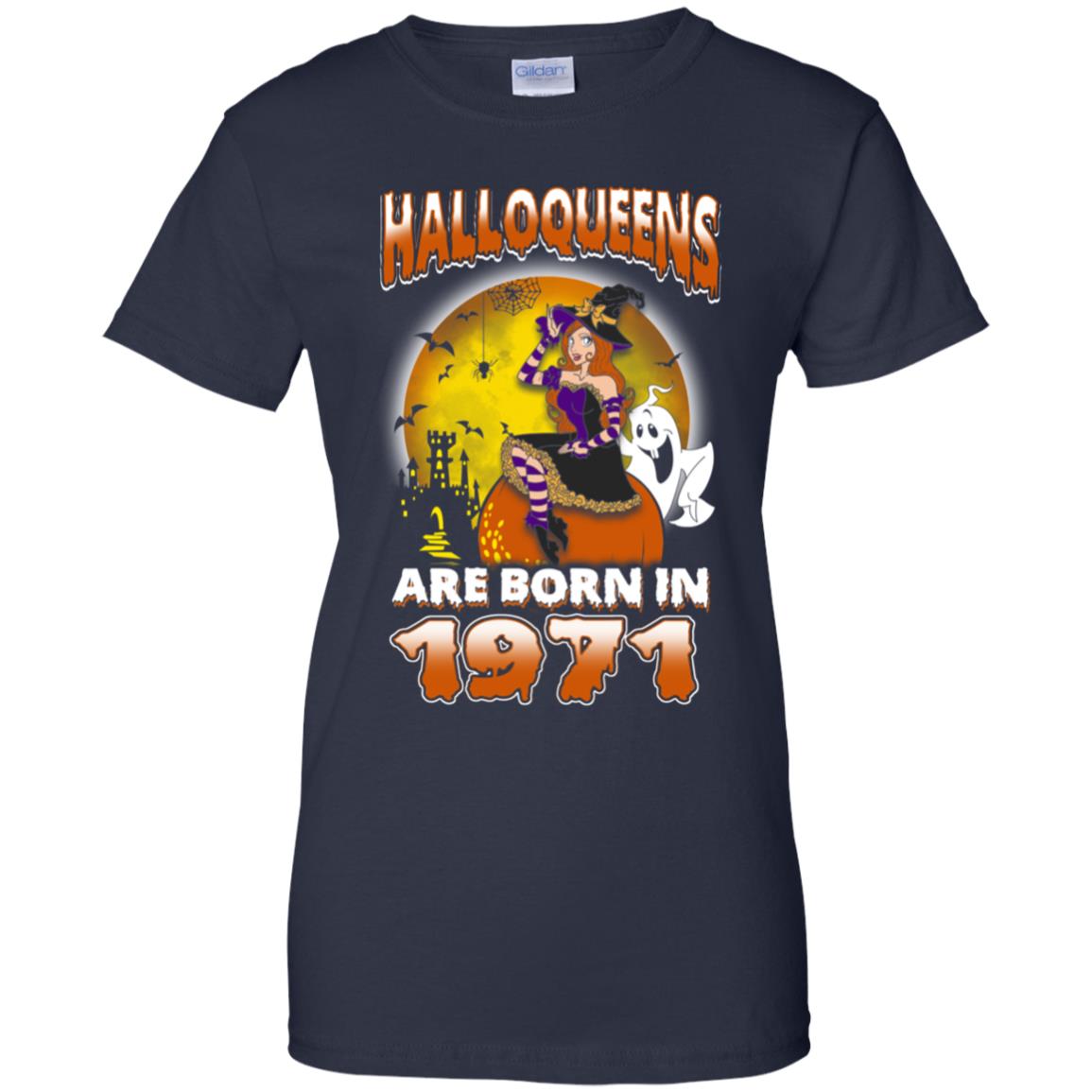 Halloqueens Are Born In 1971 Halloween T-Shirts, Hoodie, Tank