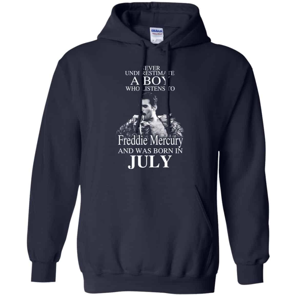 A Boy Who Listens To Freddie Mercury And Was Born In July T-Shirts, Hoodie, Tank