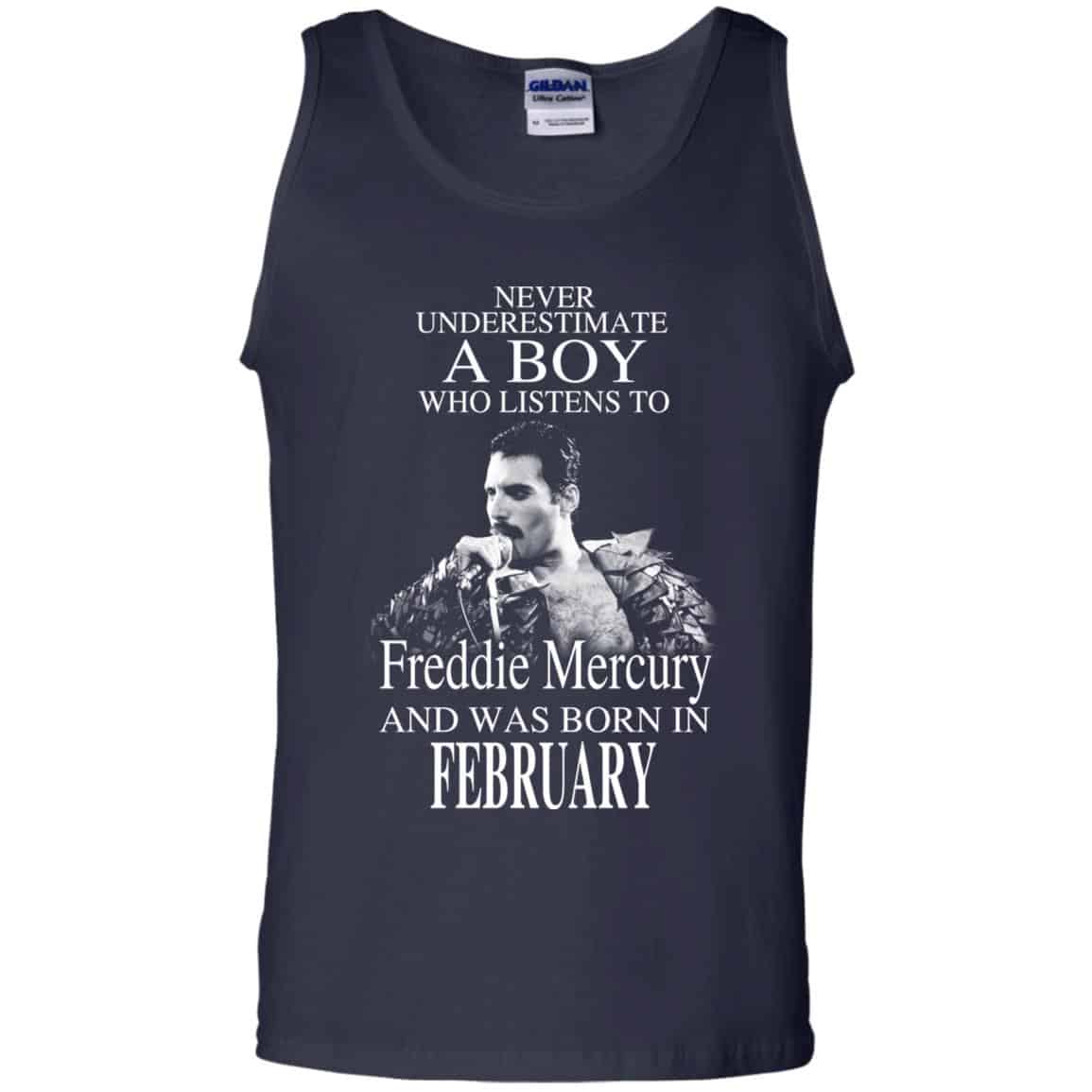 A Boy Who Listens To Freddie Mercury And Was Born In February T-Shirts, Hoodie, Tank