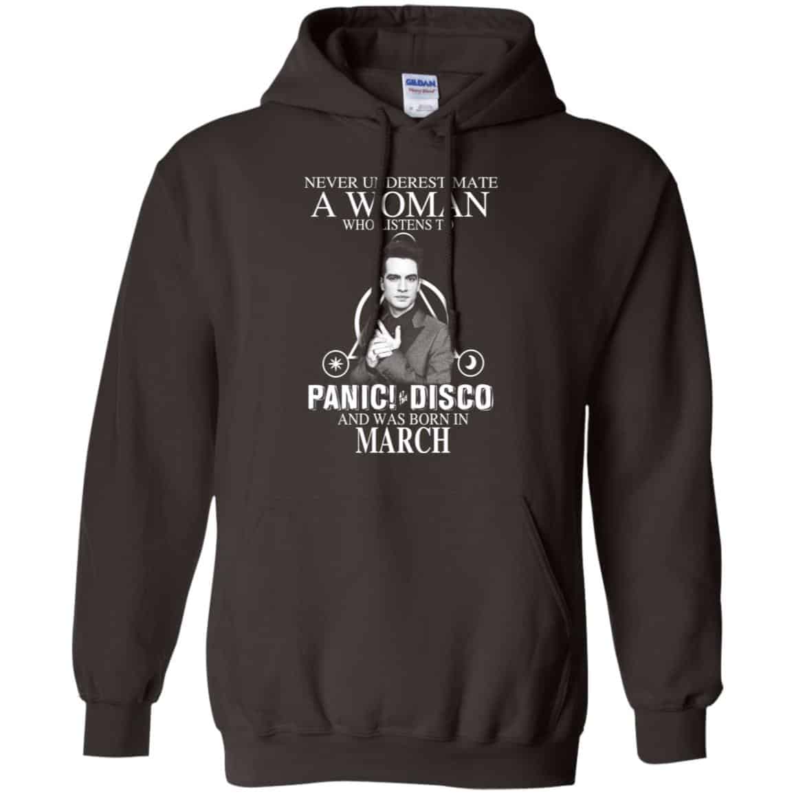 A Woman Who Listens To Panic at the Disco And Was Born In March T-Shirts, Hoodie, Tank
