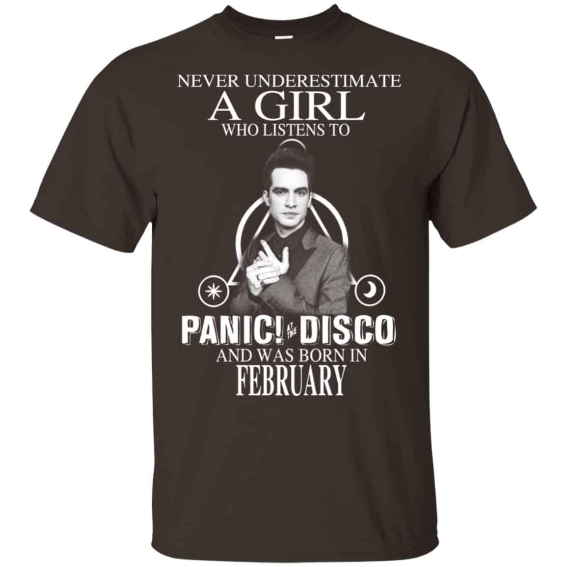 A Girl Who Listens To Panic at the Disco And Was Born In February T-Shirts, Hoodie, Tank