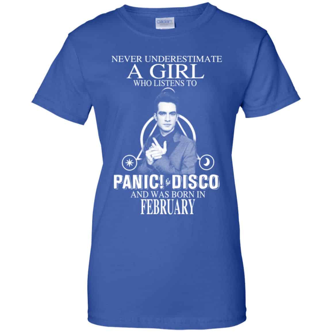 A Girl Who Listens To Panic at the Disco And Was Born In February T-Shirts, Hoodie, Tank