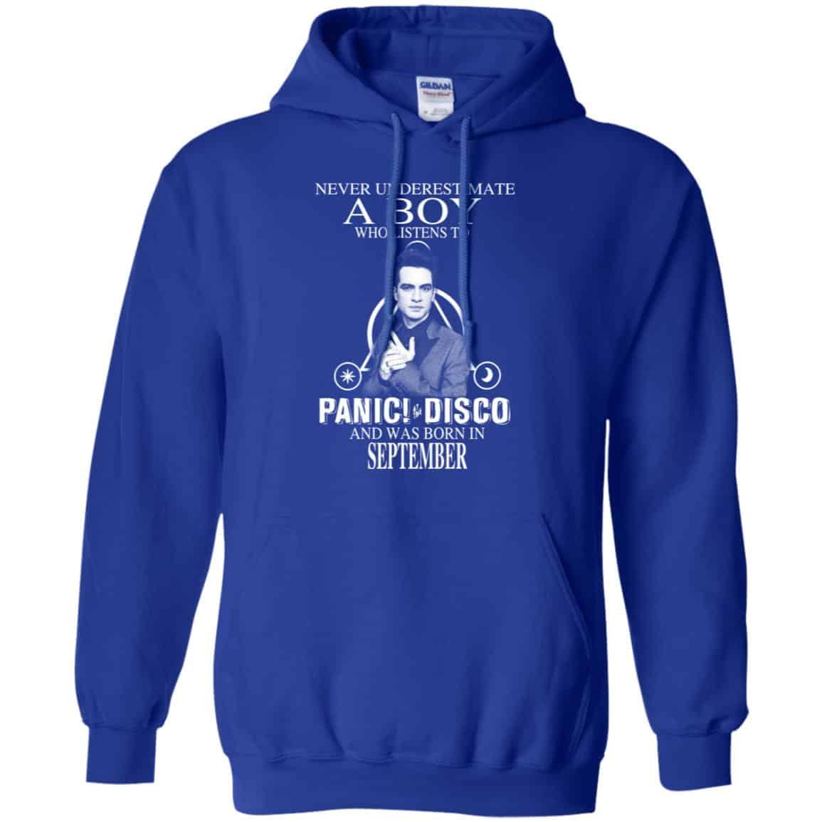 A Boy Who Listens To Panic at the Disco And Was Born In September T-Shirts, Hoodie, Tank
