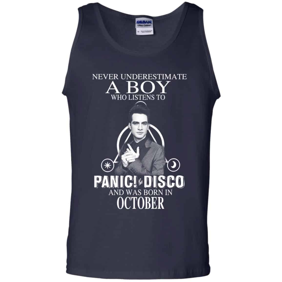 A Boy Who Listens To Panic at the Disco And Was Born In October T-Shirts, Hoodie, Tank