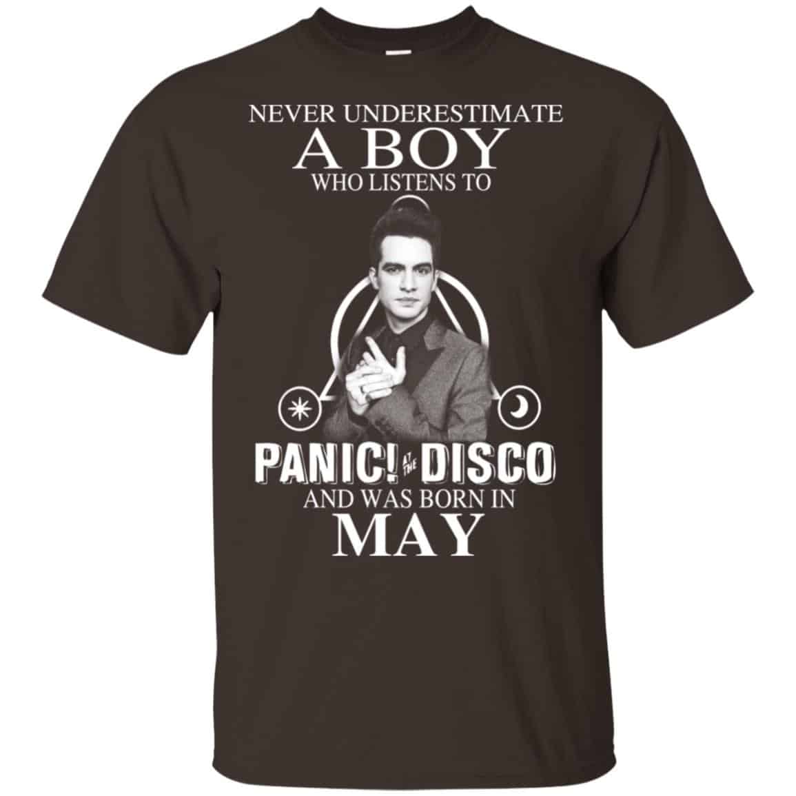 A Boy Who Listens To Panic at the Disco And Was Born In May T-Shirts, Hoodie, Tank