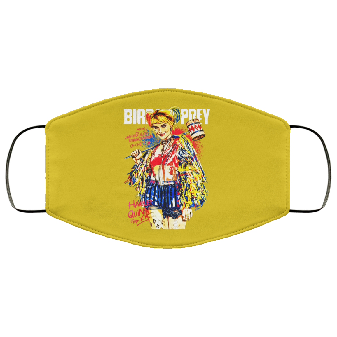 Harley Quinn Birds Of Prey Face Mask