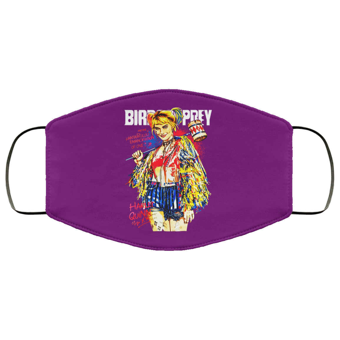 Harley Quinn Birds Of Prey Face Mask