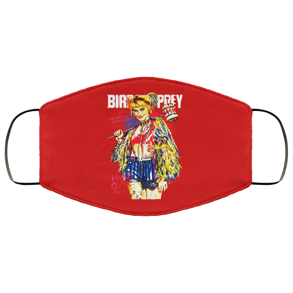 Harley Quinn Birds Of Prey Face Mask