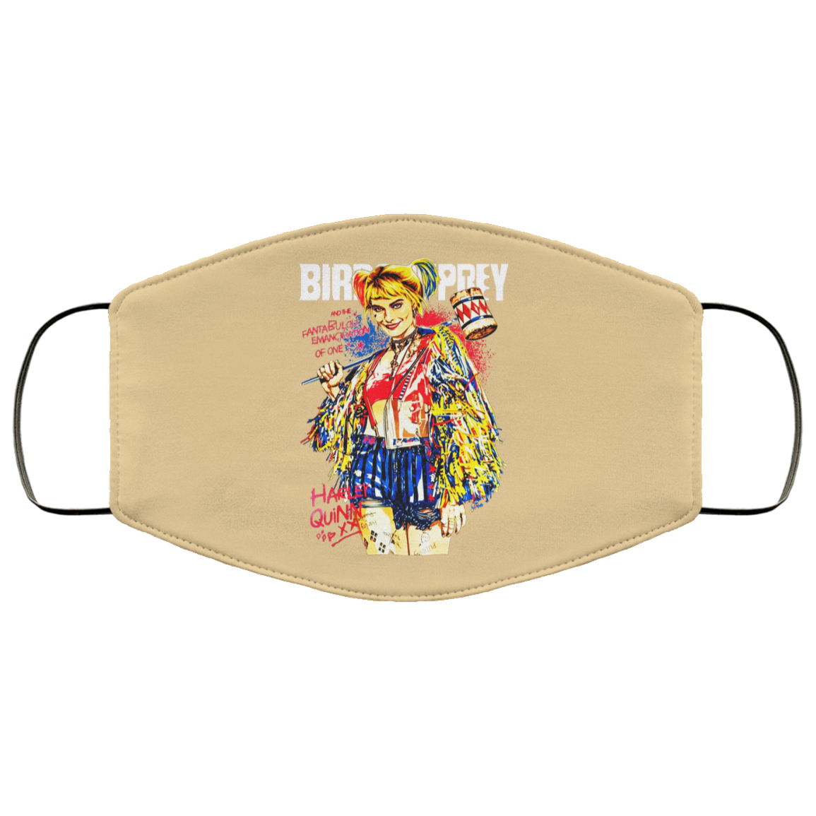 Harley Quinn Birds Of Prey Face Mask