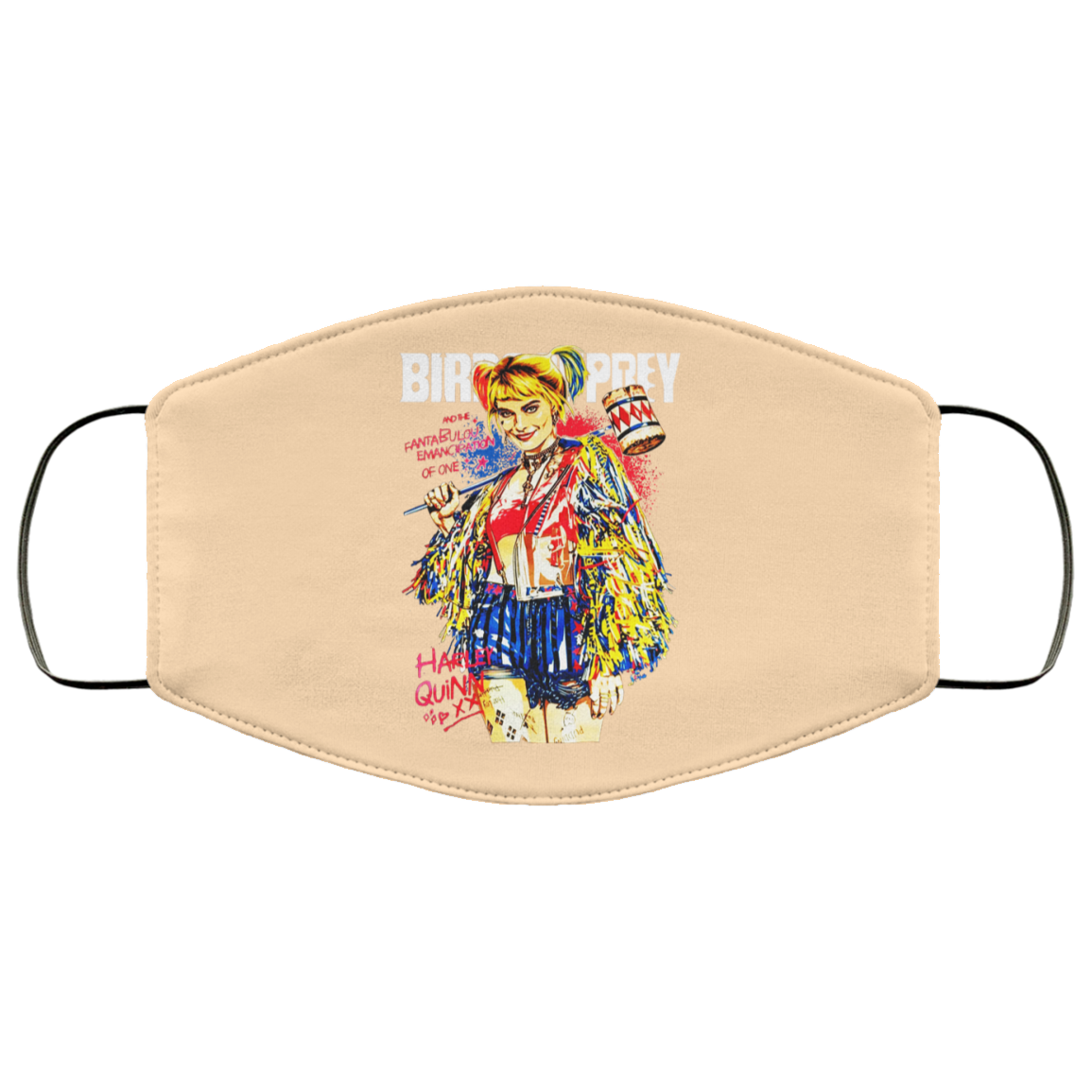 Harley Quinn Birds Of Prey Face Mask