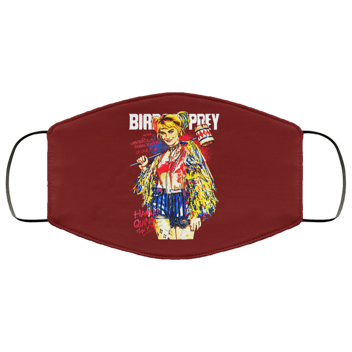 Harley Quinn Birds Of Prey Face Mask