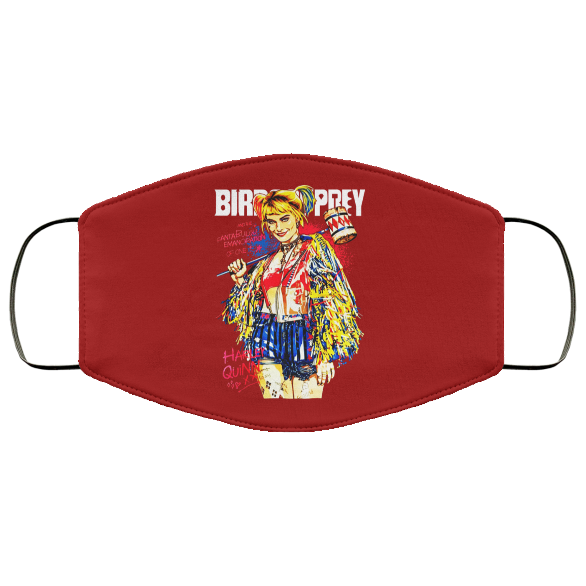 Harley Quinn Birds Of Prey Face Mask