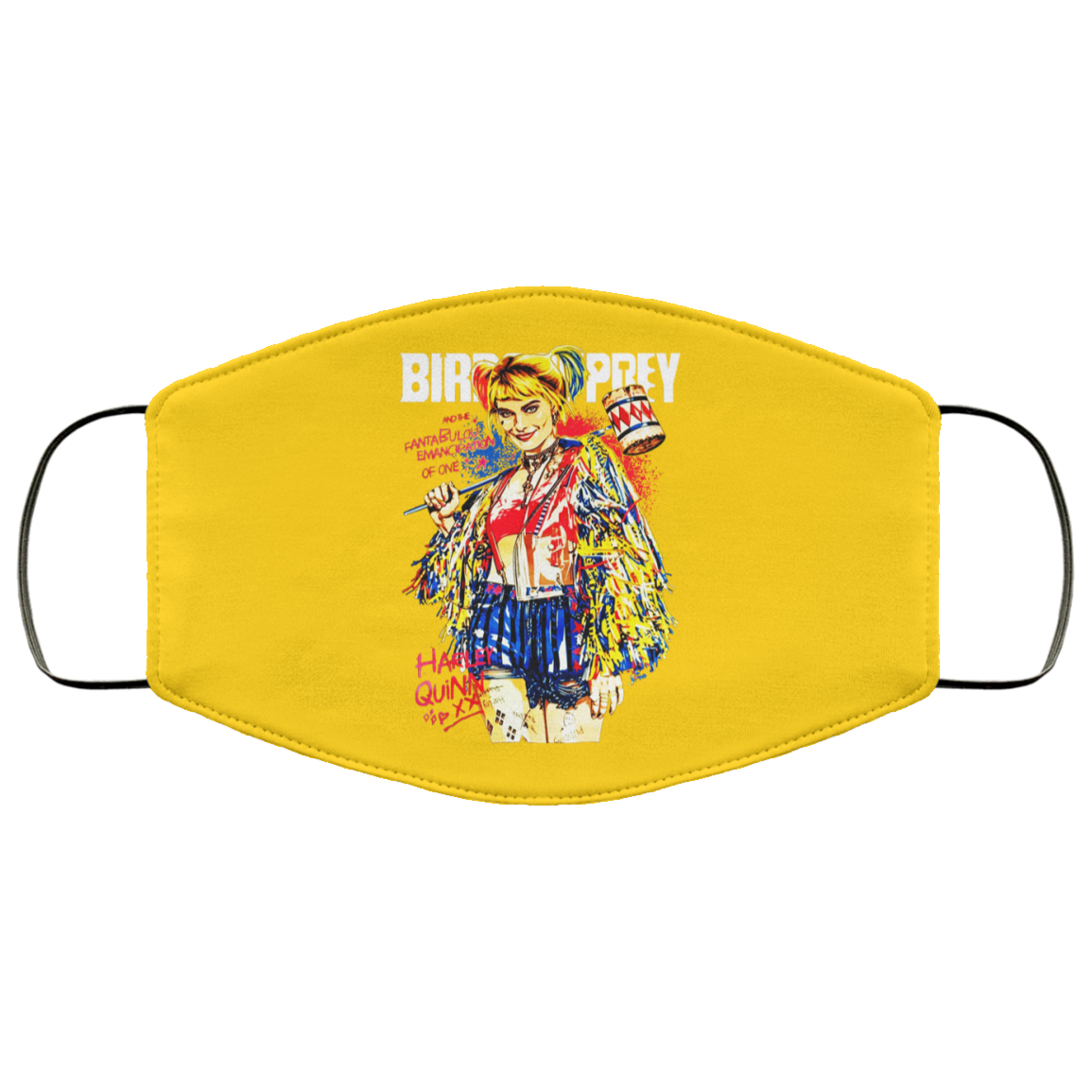 Harley Quinn Birds Of Prey Face Mask