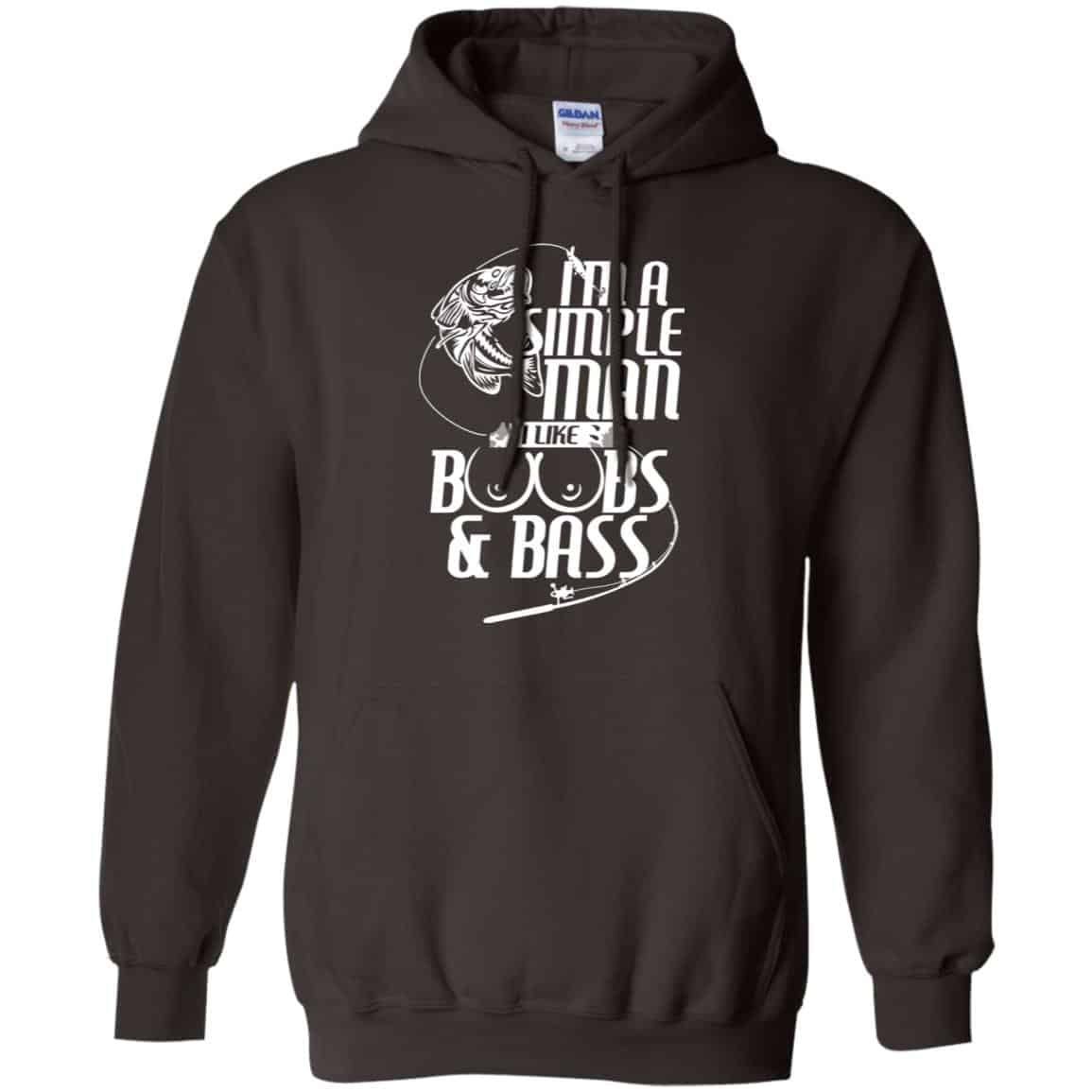 I’m A Simple Man I Like Boobs & Bass Fishing Shirt, Hoodie, Tank