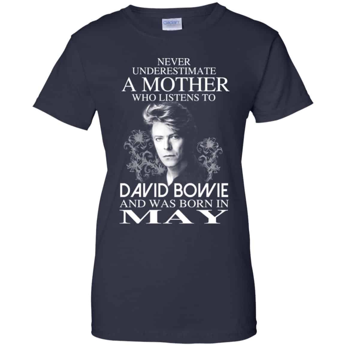 A Mother Who Listens To David Bowie And Was Born In May T-Shirts, Hoodie, Tank