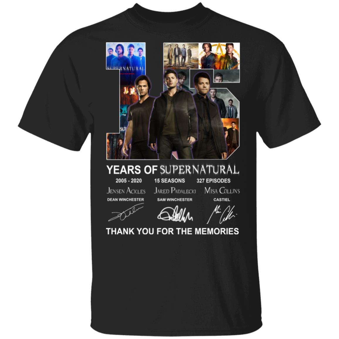 15 Years Of Supernatural Thank You For My Memories Shirt, Hoodie, Tank