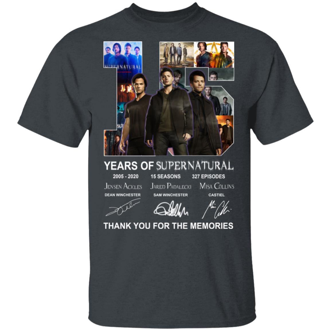 15 Years Of Supernatural Thank You For My Memories Shirt, Hoodie, Tank