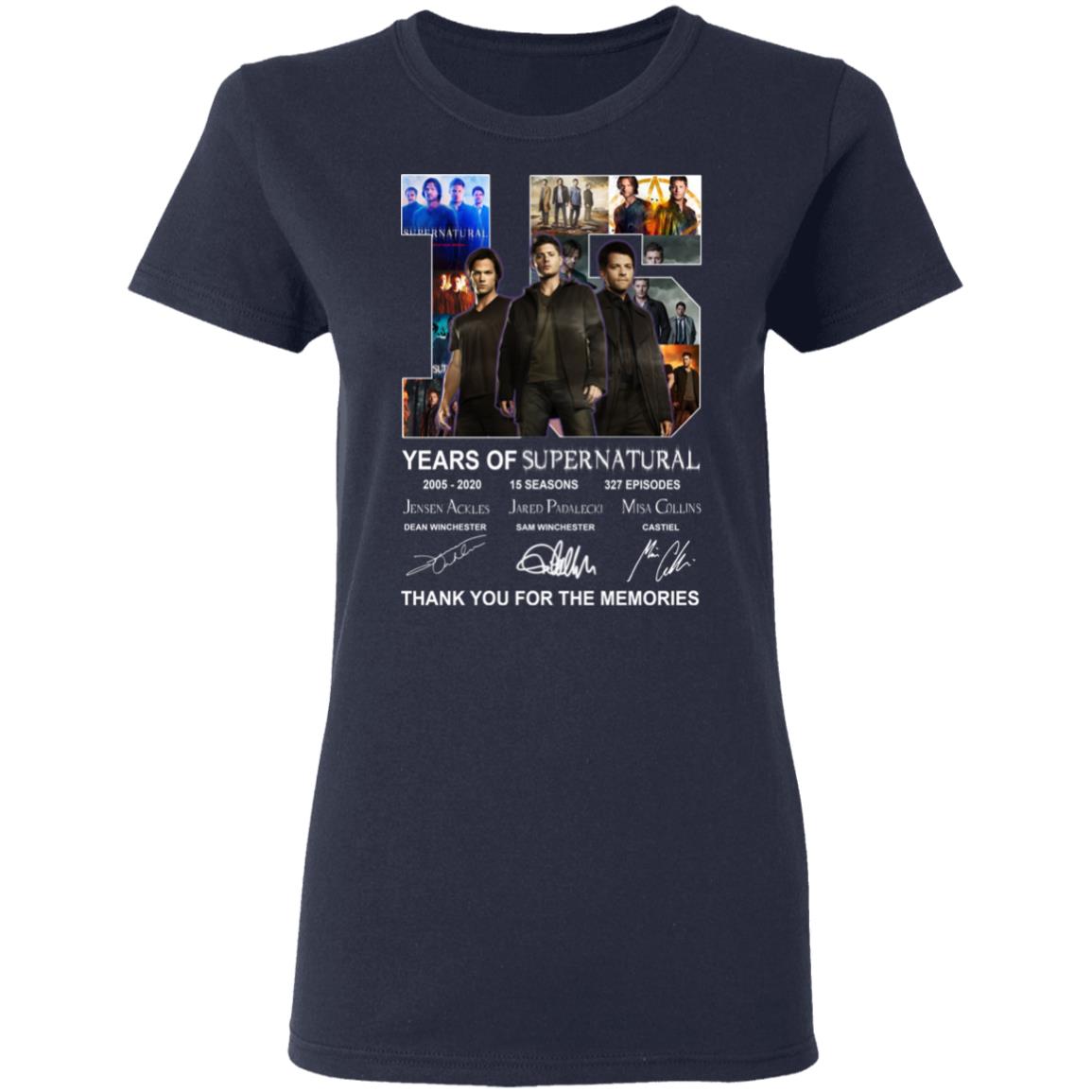 15 Years Of Supernatural Thank You For My Memories Shirt, Hoodie, Tank
