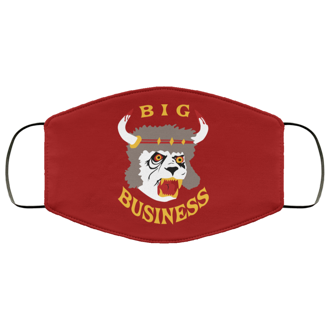 Big Business Official Merch Horns Face Mask