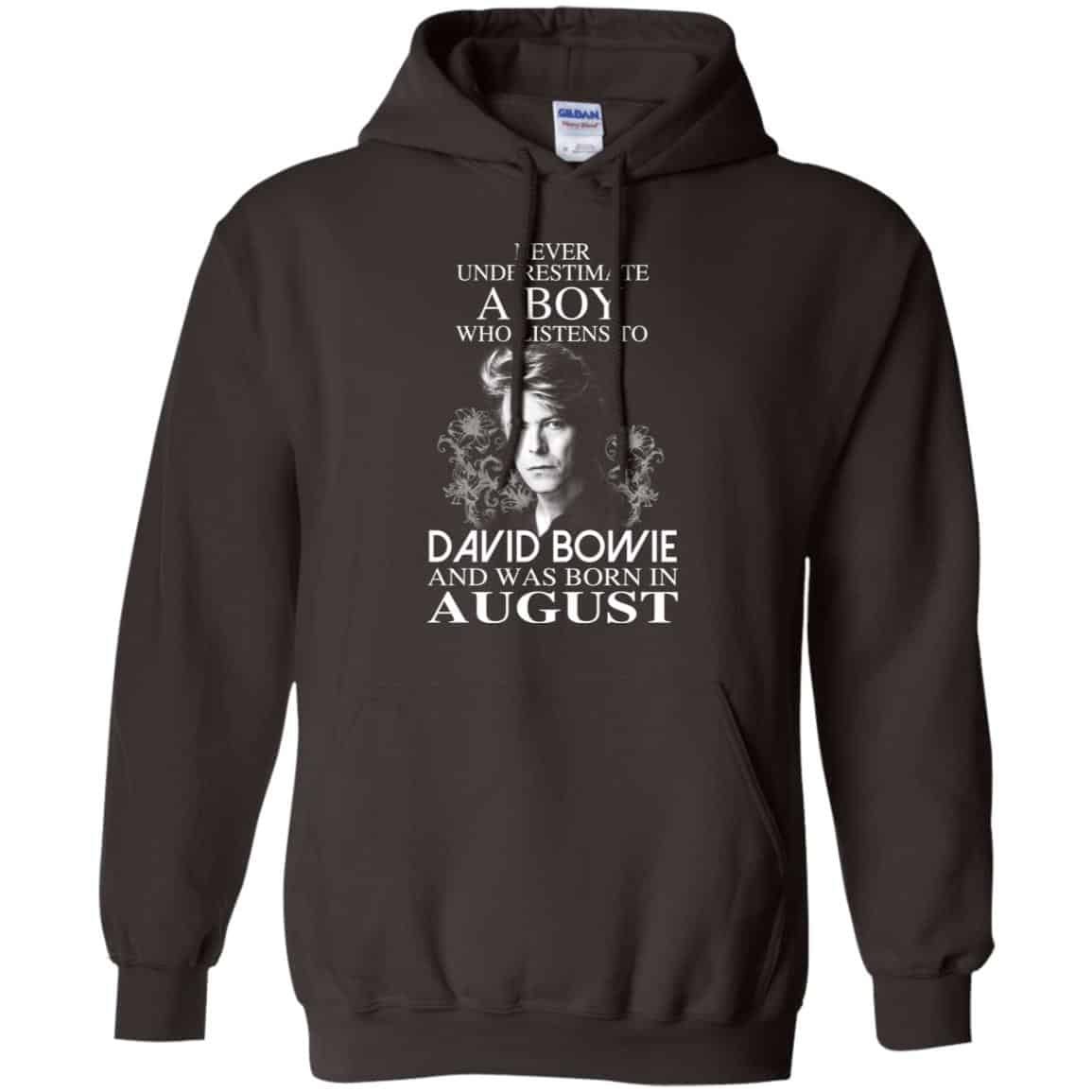 A Boy Who Listens To David Bowie And Was Born In August T-Shirts, Hoodie, Tank
