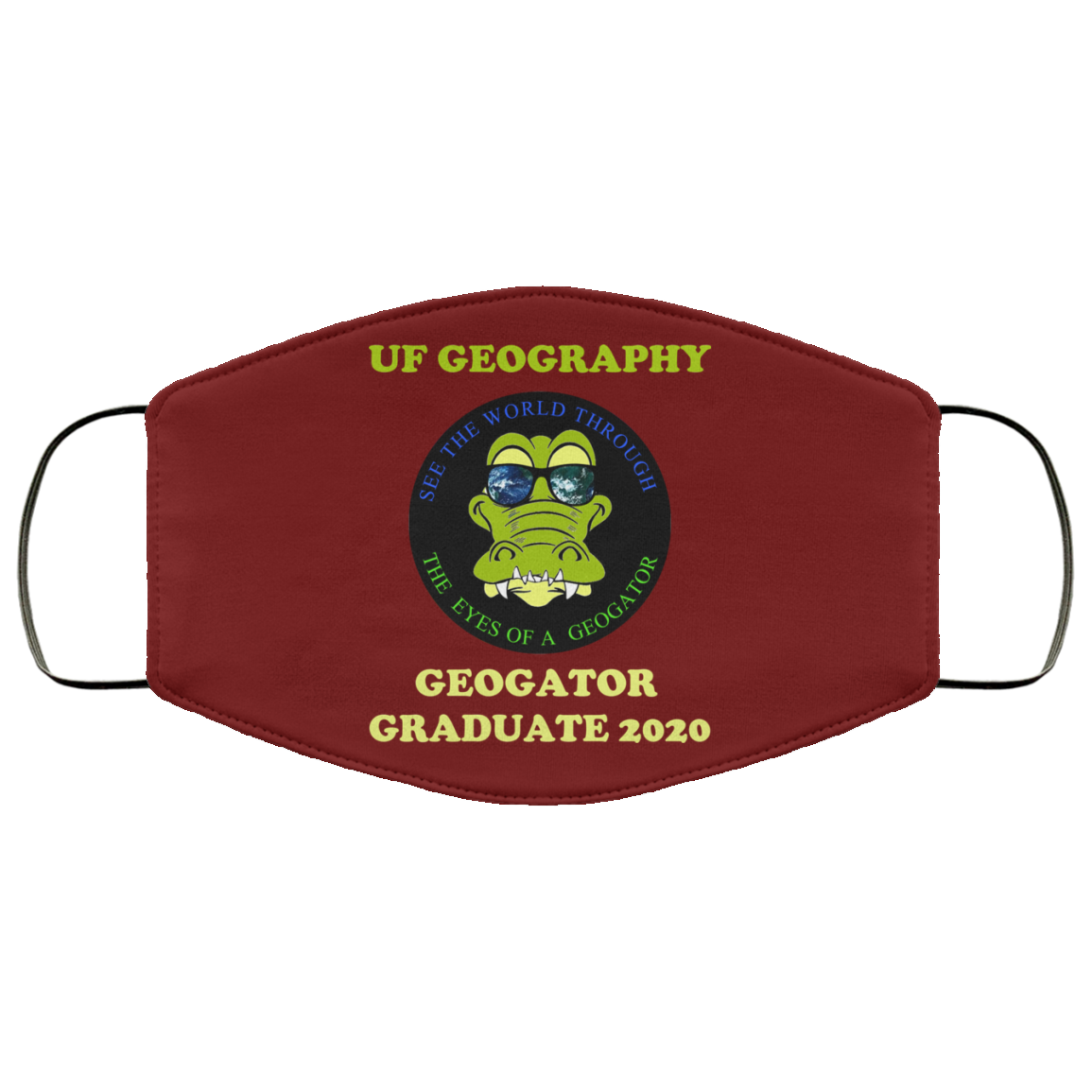 The UF Geography Seniors Geogator Graduate 2020 Face Mask