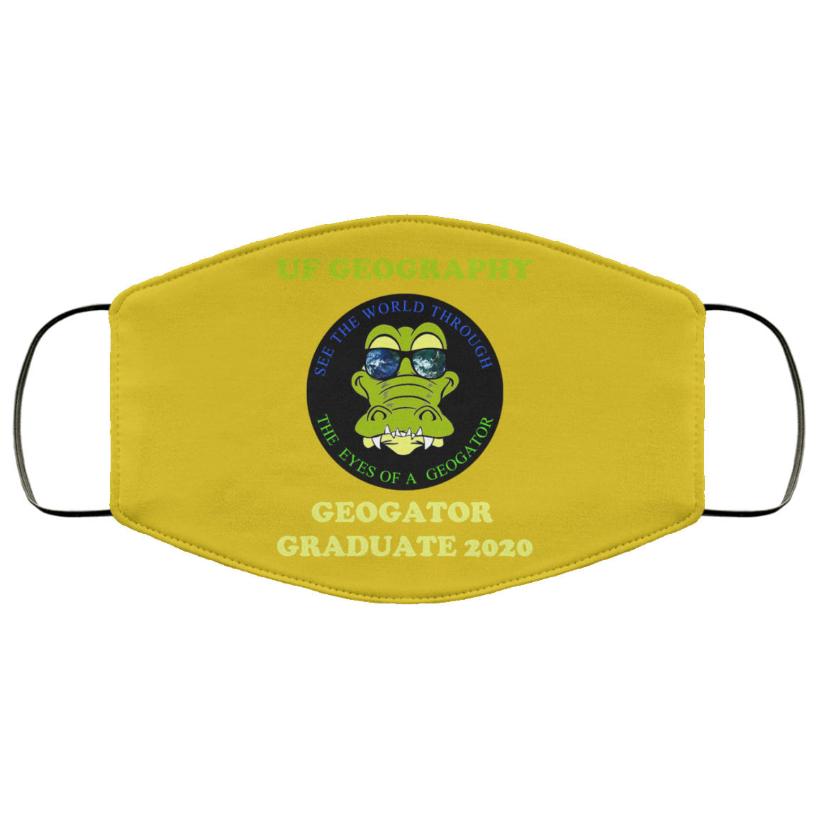 The UF Geography Seniors Geogator Graduate 2020 Face Mask