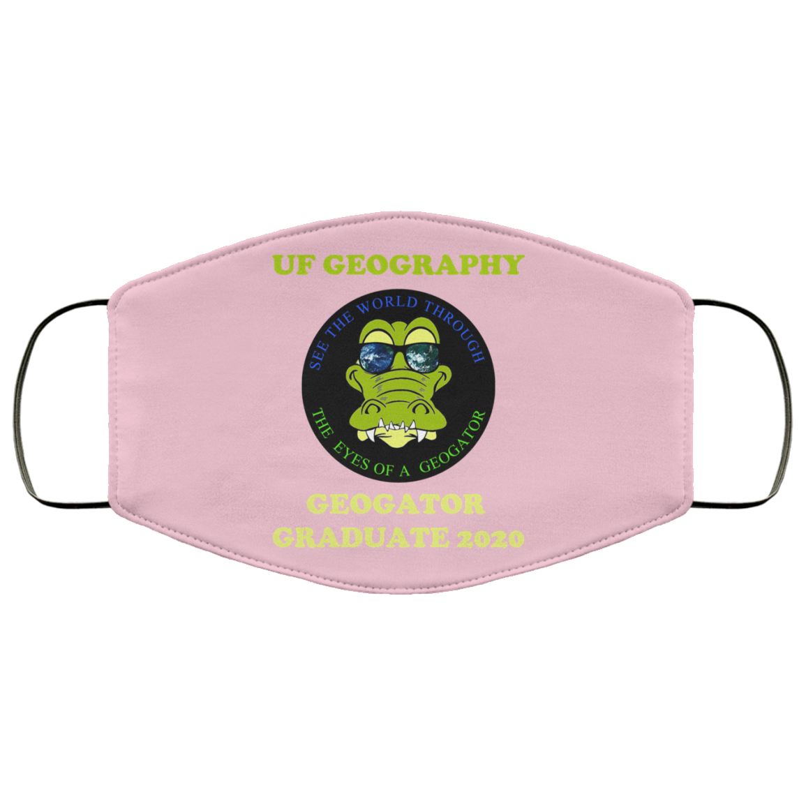 The UF Geography Seniors Geogator Graduate 2020 Face Mask