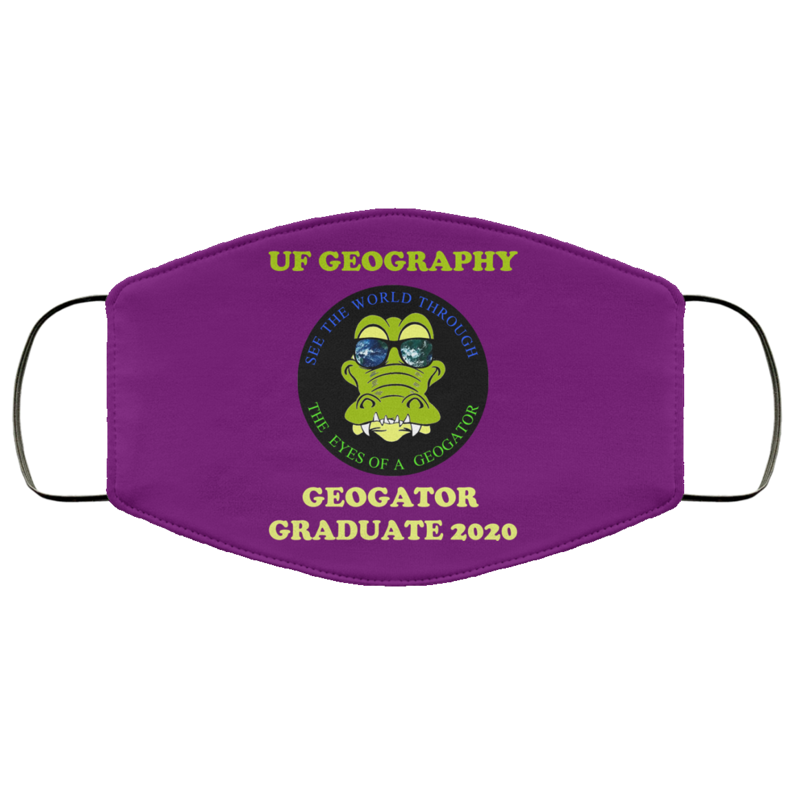 The UF Geography Seniors Geogator Graduate 2020 Face Mask