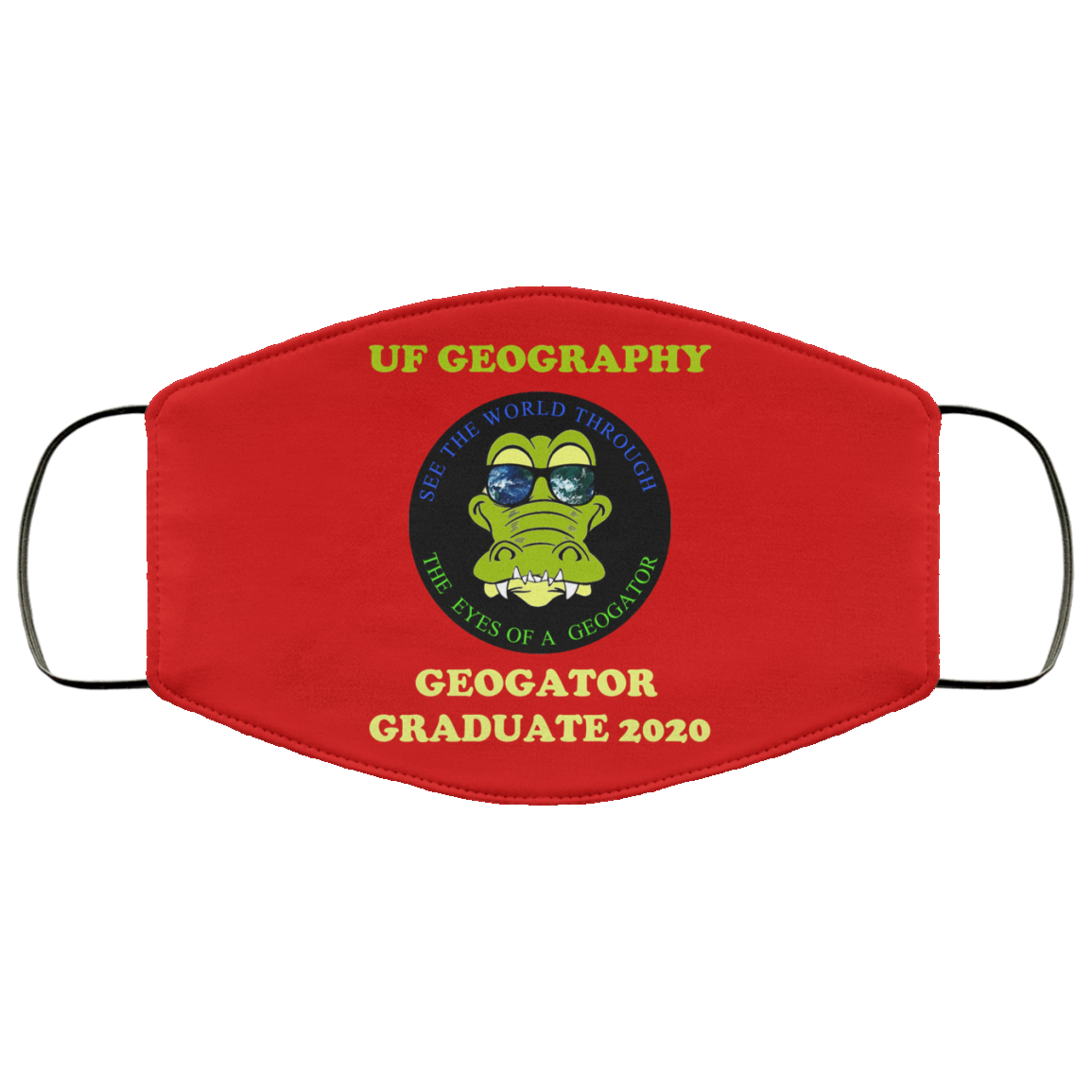 The UF Geography Seniors Geogator Graduate 2020 Face Mask