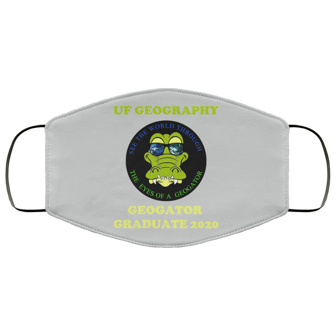 The UF Geography Seniors Geogator Graduate 2020 Face Mask