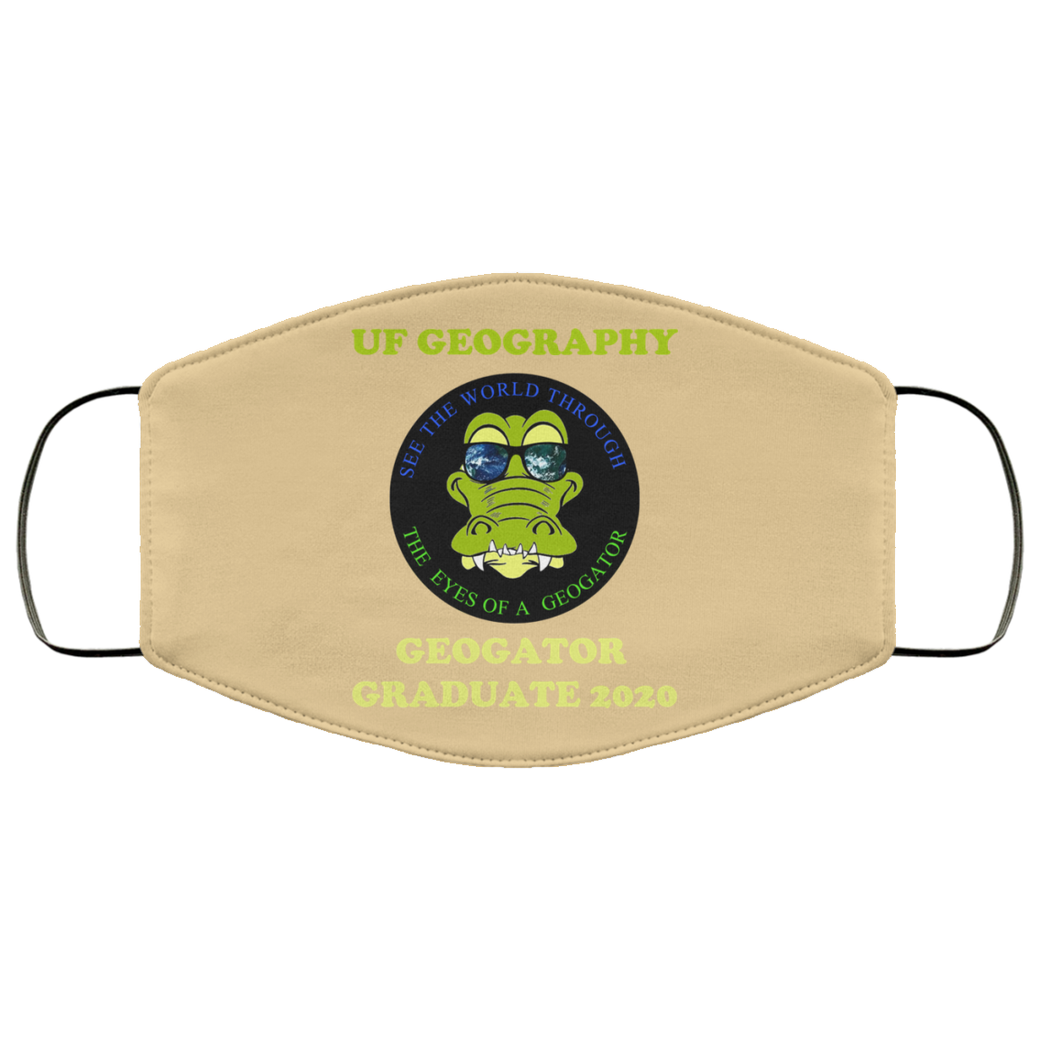 The UF Geography Seniors Geogator Graduate 2020 Face Mask
