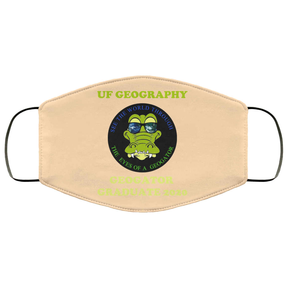 The UF Geography Seniors Geogator Graduate 2020 Face Mask