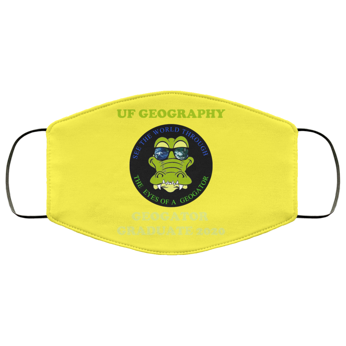 The UF Geography Seniors Geogator Graduate 2020 Face Mask
