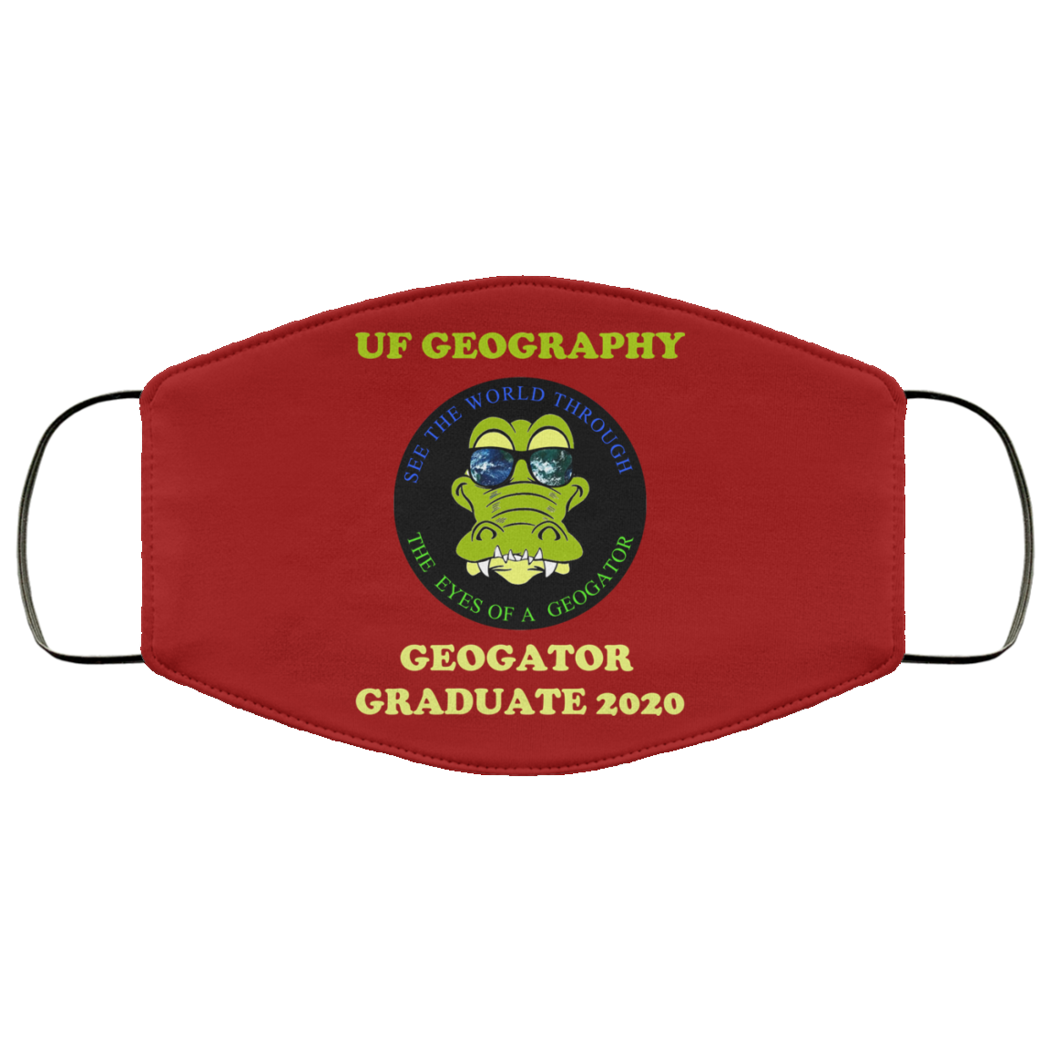 The UF Geography Seniors Geogator Graduate 2020 Face Mask