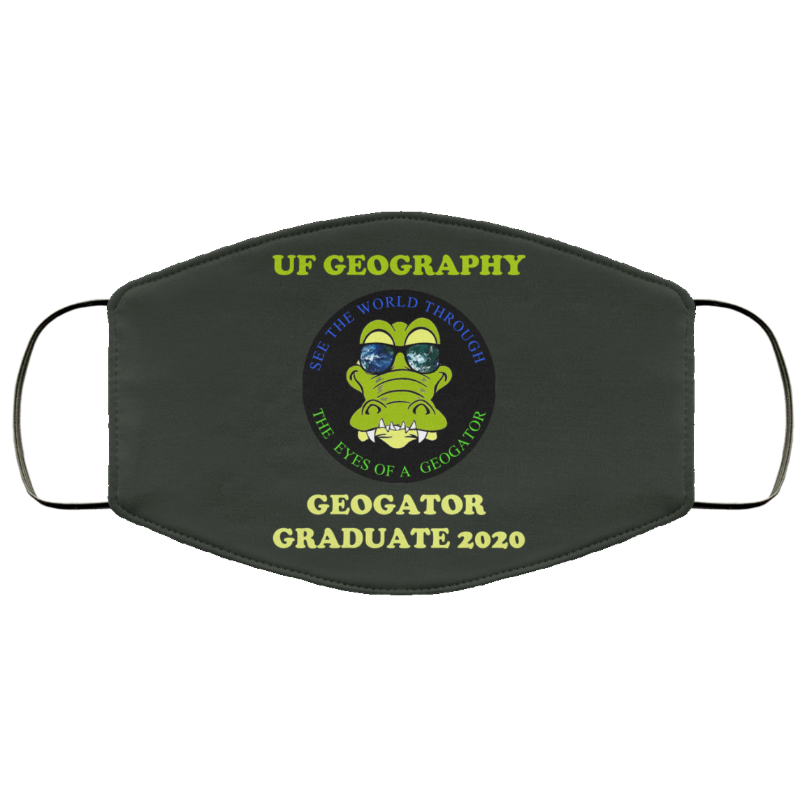 The UF Geography Seniors Geogator Graduate 2020 Face Mask
