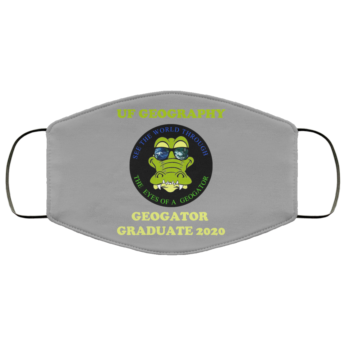 The UF Geography Seniors Geogator Graduate 2020 Face Mask
