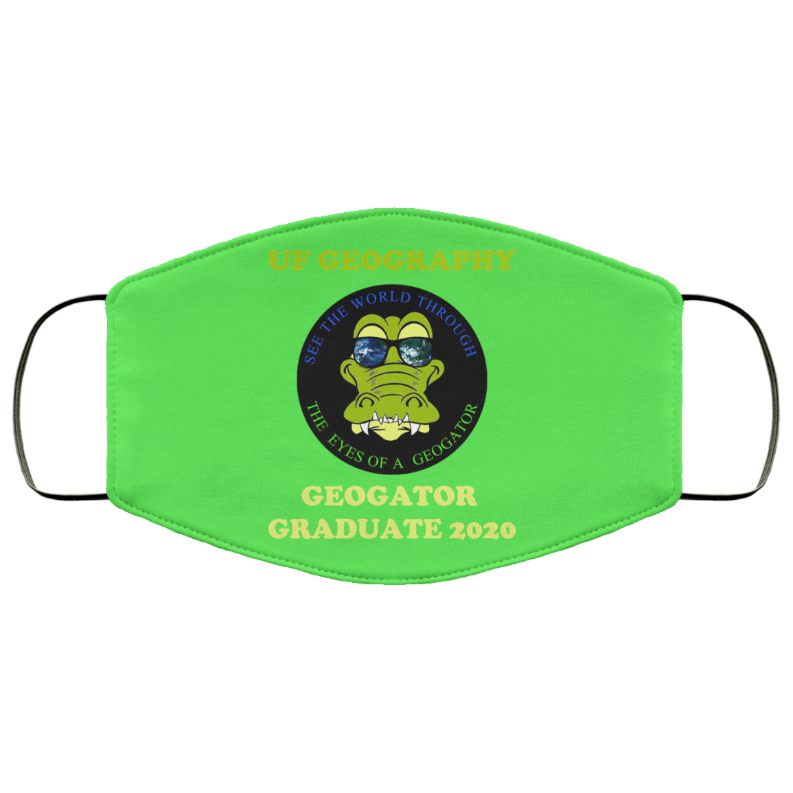 The UF Geography Seniors Geogator Graduate 2020 Face Mask