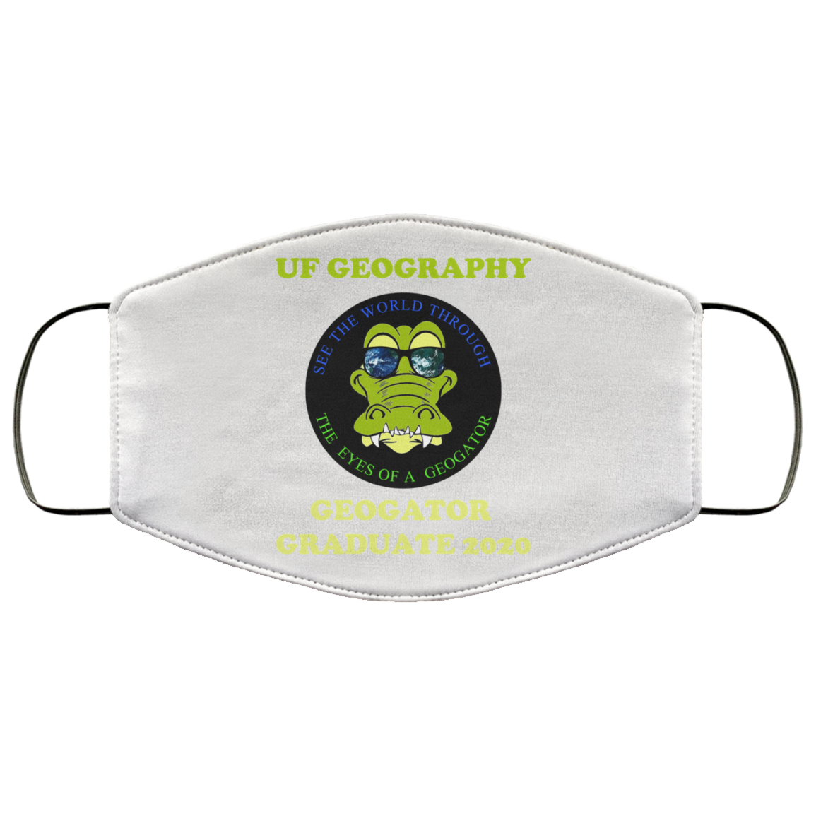 The UF Geography Seniors Geogator Graduate 2020 Face Mask