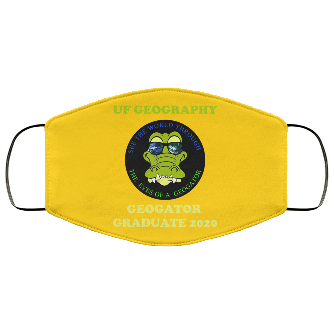 The UF Geography Seniors Geogator Graduate 2020 Face Mask