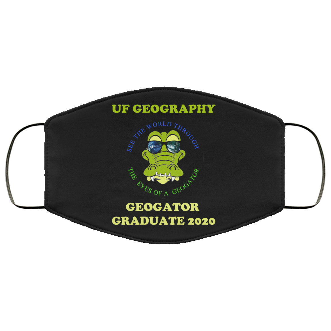 The UF Geography Seniors Geogator Graduate 2020 Face Mask