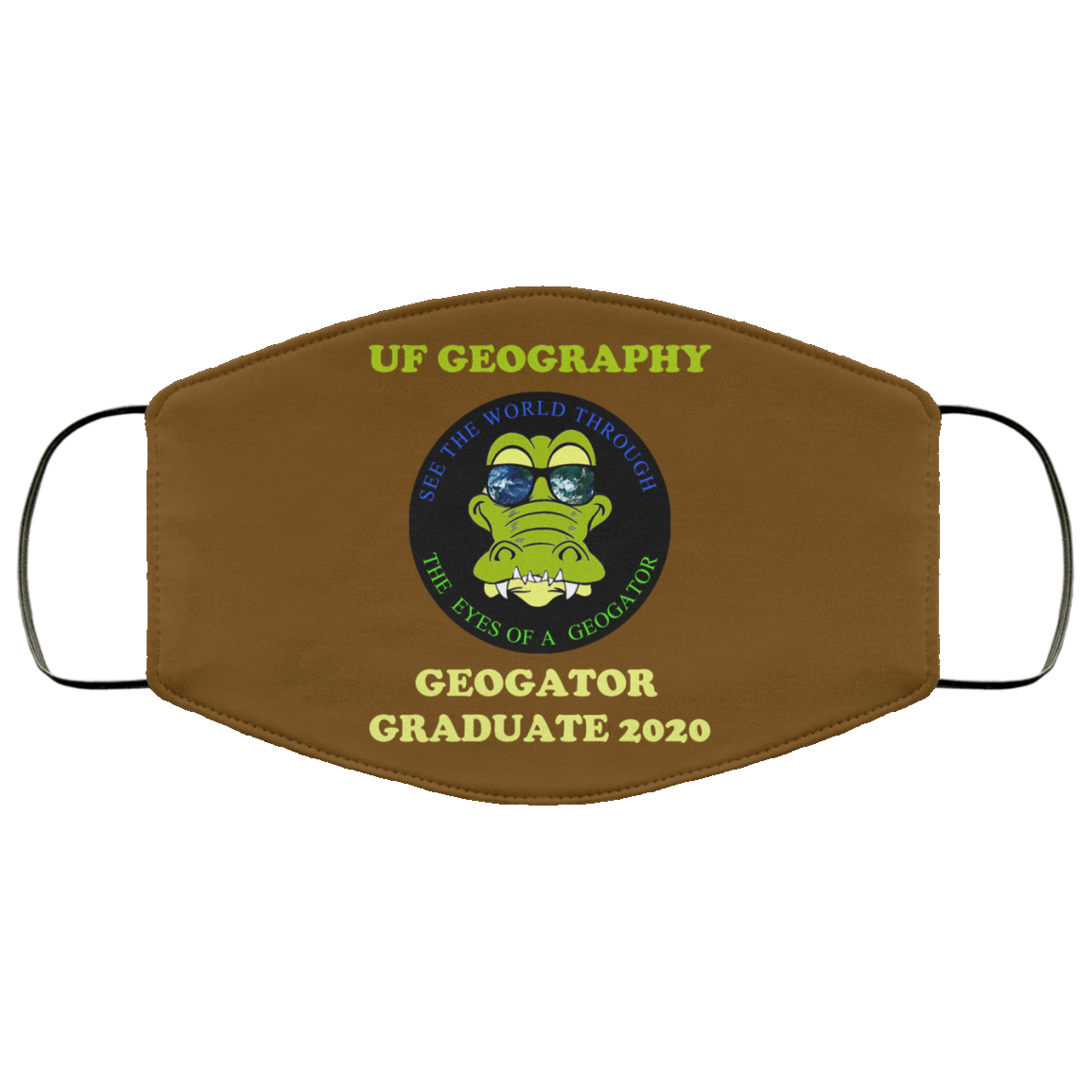 The UF Geography Seniors Geogator Graduate 2020 Face Mask