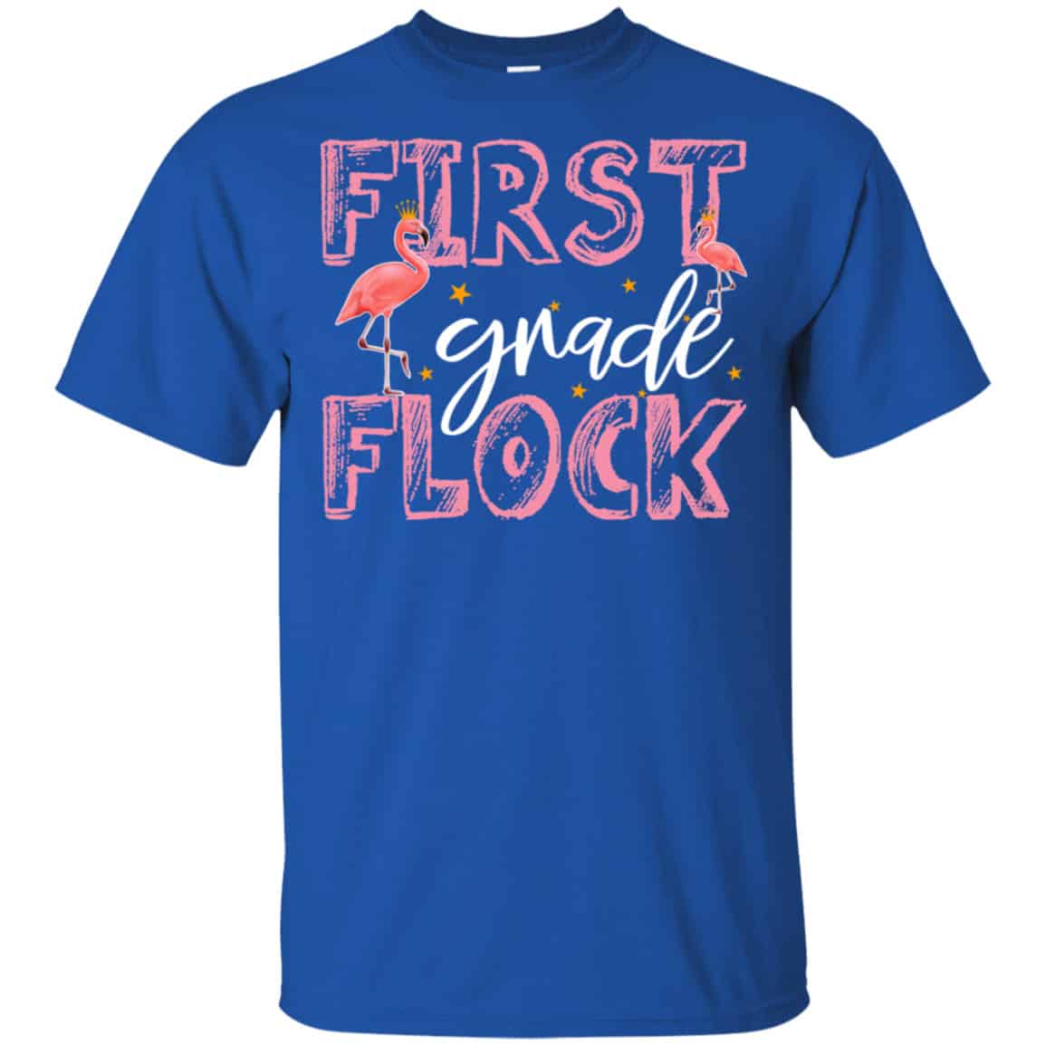 First Grade Flock Flamingo Shirt, Hoodie, Tank