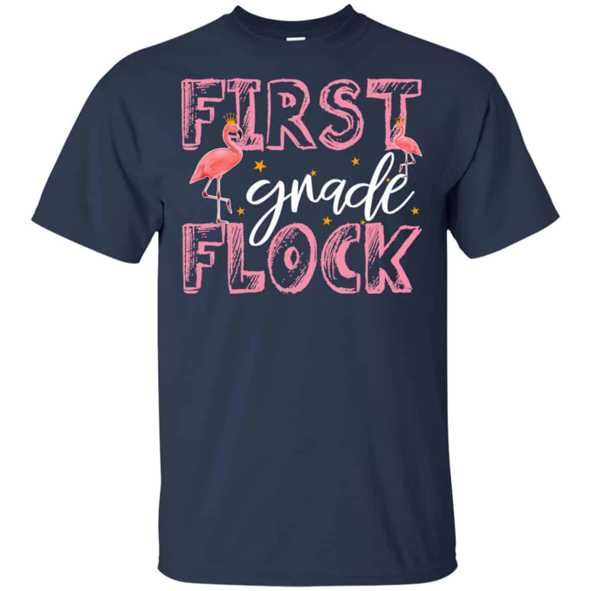 First Grade Flock Flamingo Shirt, Hoodie, Tank