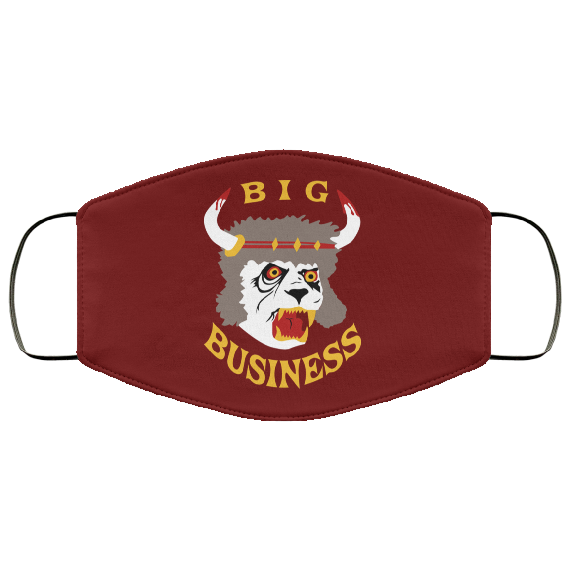 Big Business Official Merch Horns Face Mask